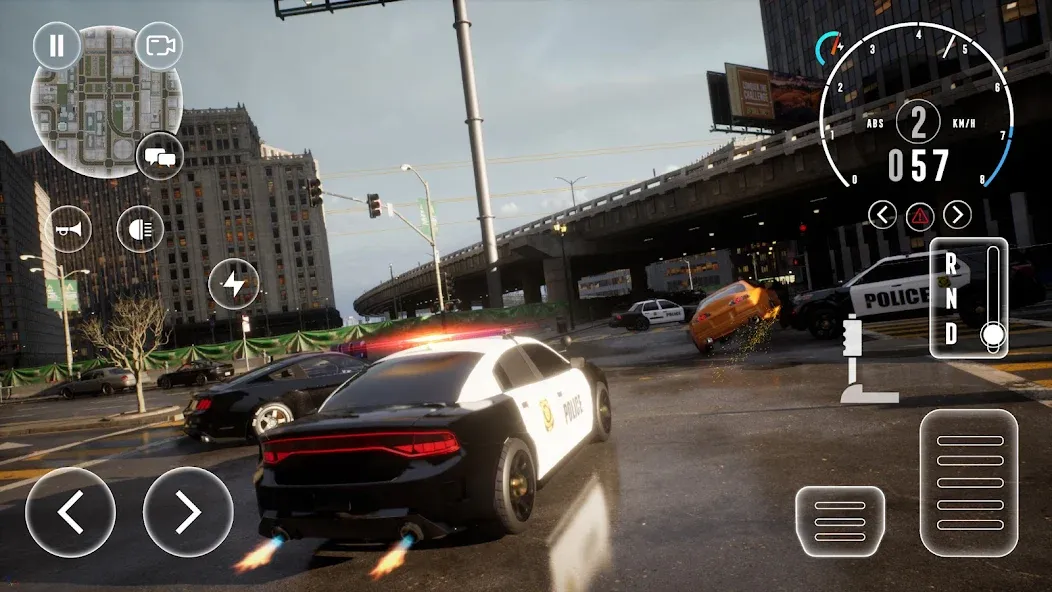 Police Car Simulator 2023 (Полицейский симулятор автомобиля 2023) [MOD: Много монет/Энергии] - Скриншот 3