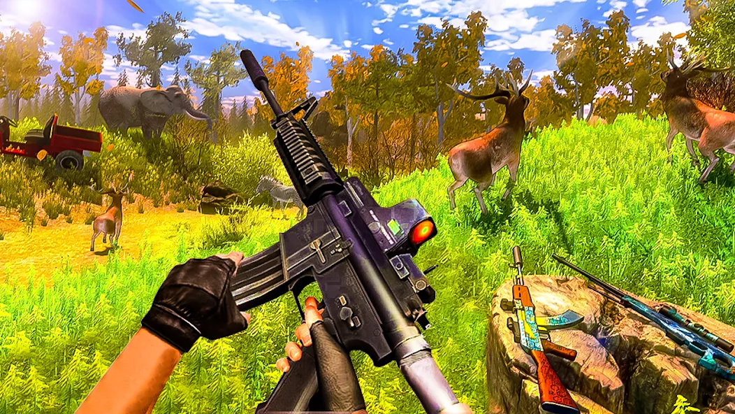 Animal Hunting -Shooting Games (Энимал Хантинг) [MOD: Все разблокировано] - Скриншот 2