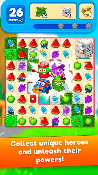 Sugar Heroes — match 3 game [MOD: Все разблокировано] - Скриншот 2