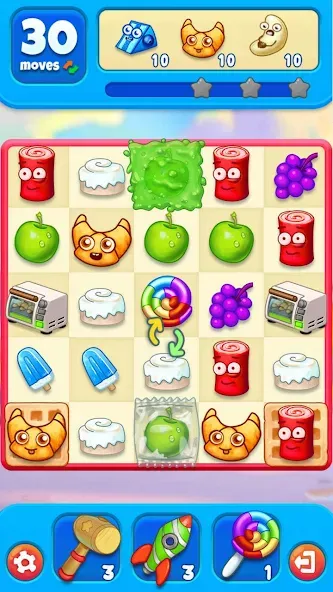 Sugar Heroes — match 3 game [MOD: Все разблокировано] - Скриншот 5