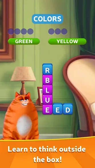 Kitty Scramble: Word Game [MOD: Все открыто] - Скриншот 1