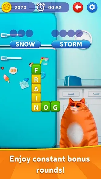 Kitty Scramble: Word Game [MOD: Все открыто] - Скриншот 3