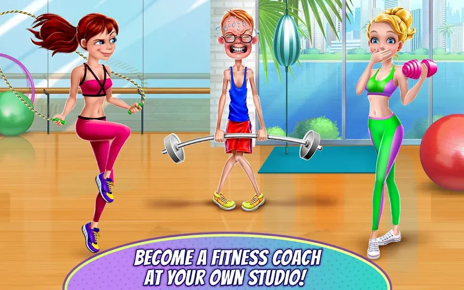 Fitness Girl — Dance & Play [MOD: Меню/Много денег] - Скриншот 2