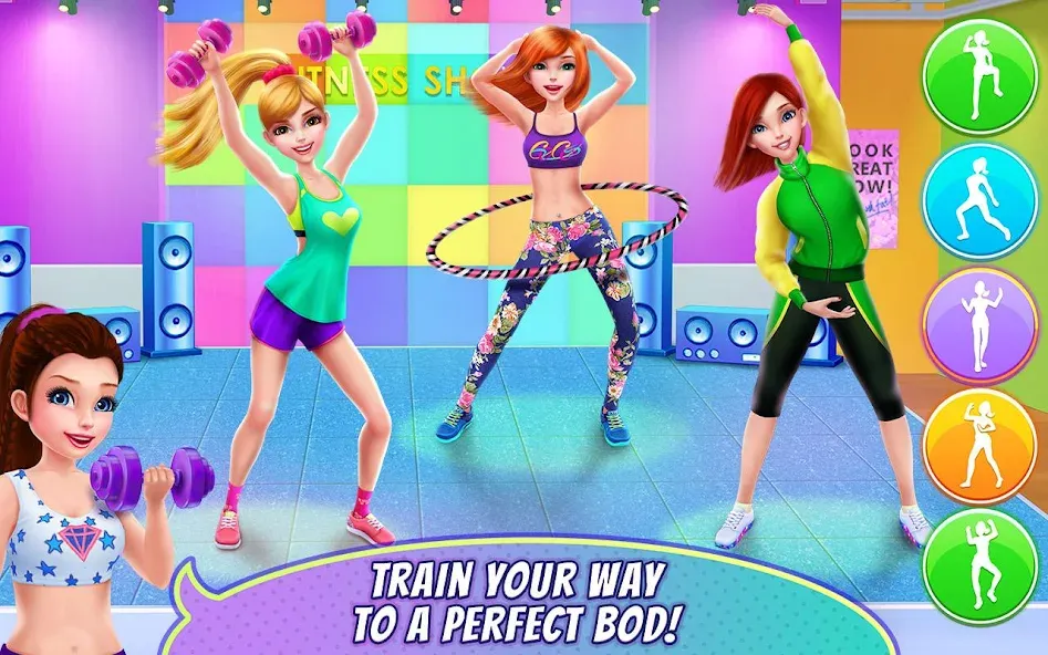 Fitness Girl — Dance & Play [MOD: Меню/Много денег] - Скриншот 3