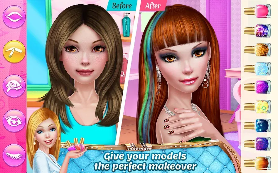 Stylist Girl: Make Me Fabulous [MOD: Меню/Много денег] - Скриншот 3