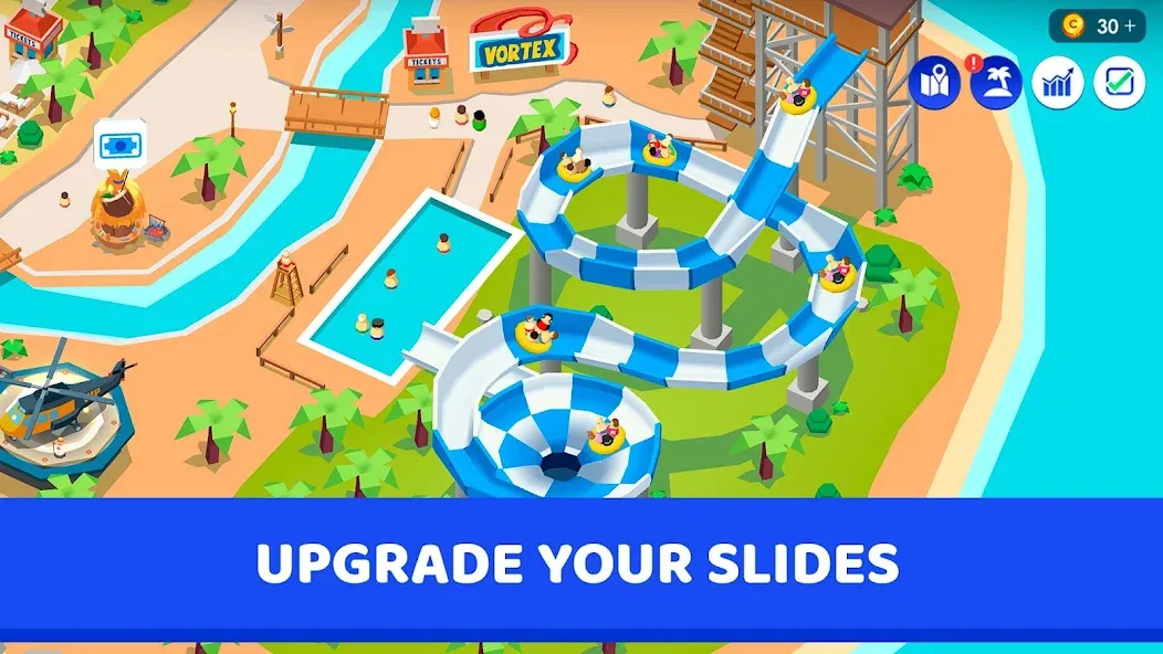 Idle Theme Park Tycoon (Айдел Тем Парк Тайкун) [MOD: Разблокировано] - Скриншот 3