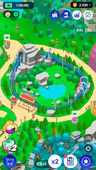 Idle Theme Park Tycoon (Айдел Тем Парк Тайкун) [MOD: Разблокировано] - Скриншот 4