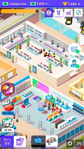 Idle Supermarket Tycoon－Shop (Айдл Супермаркет Тайкун) [MOD: Мод Меню/Взлом] - Скриншот 5