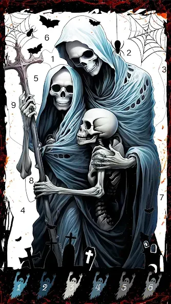 Death Park Coloring Games (Дэт Парк игры раскраски) [MOD: Все открыто] - Скриншот 1