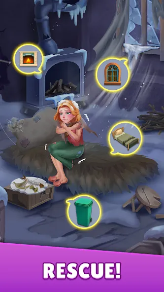 Dream Family — Match 3 Games (вит Кранч) [MOD: Mega Mod/Меню] - Скриншот 2