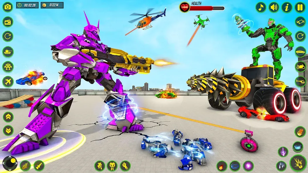 Bull Robot Car Game:Robot Game [MOD: Бесконечные деньги] - Скриншот 5