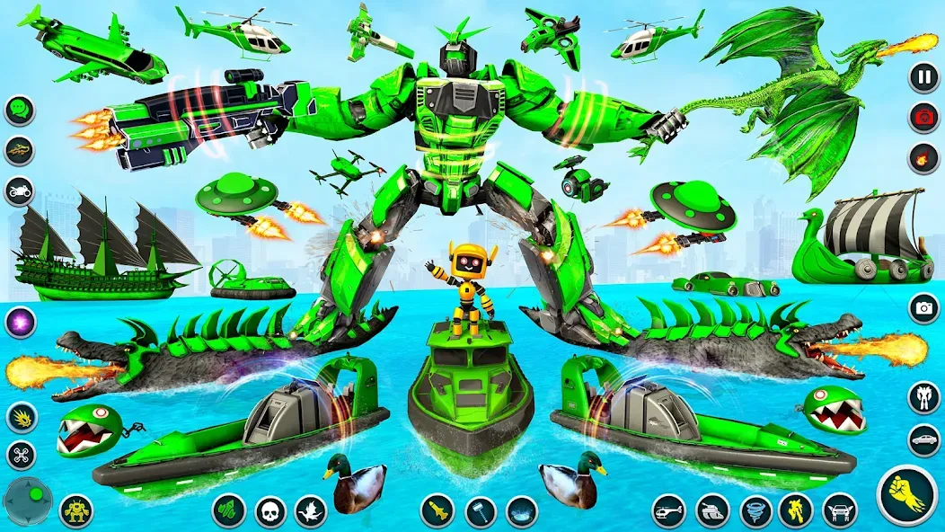 Dino Robot — Car Robot Games (Дино Робот) [MOD: Все открыто] - Скриншот 2