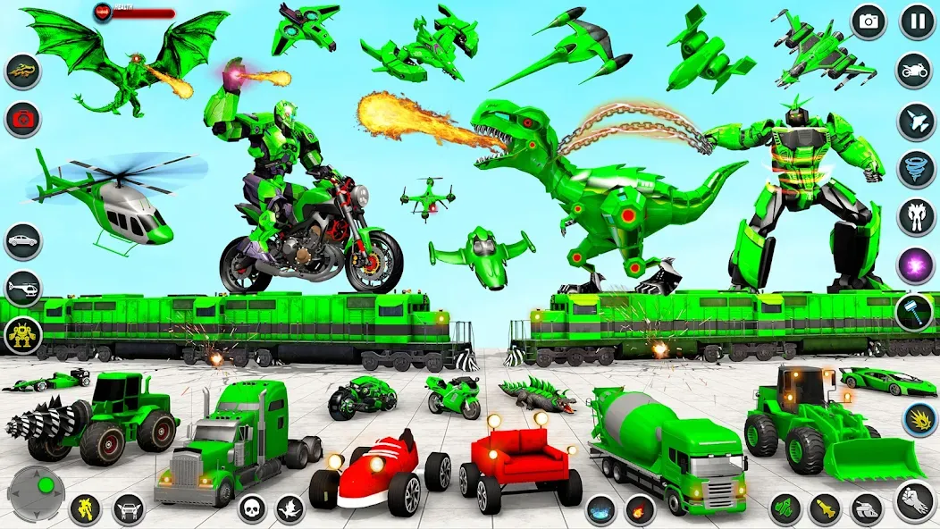 Dino Robot — Car Robot Games (Дино Робот) [MOD: Все открыто] - Скриншот 3