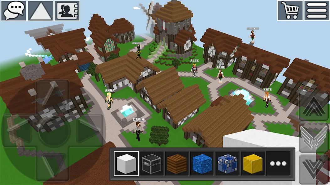 World Craft: Block Craftsman [MOD: Меню/Много денег] - Скриншот 1