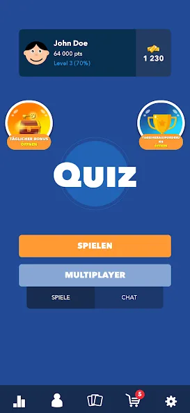 Super Quiz — Wissens Deutsch (упер квиз) [MOD: Мод Меню/Взлом] - Скриншот 1