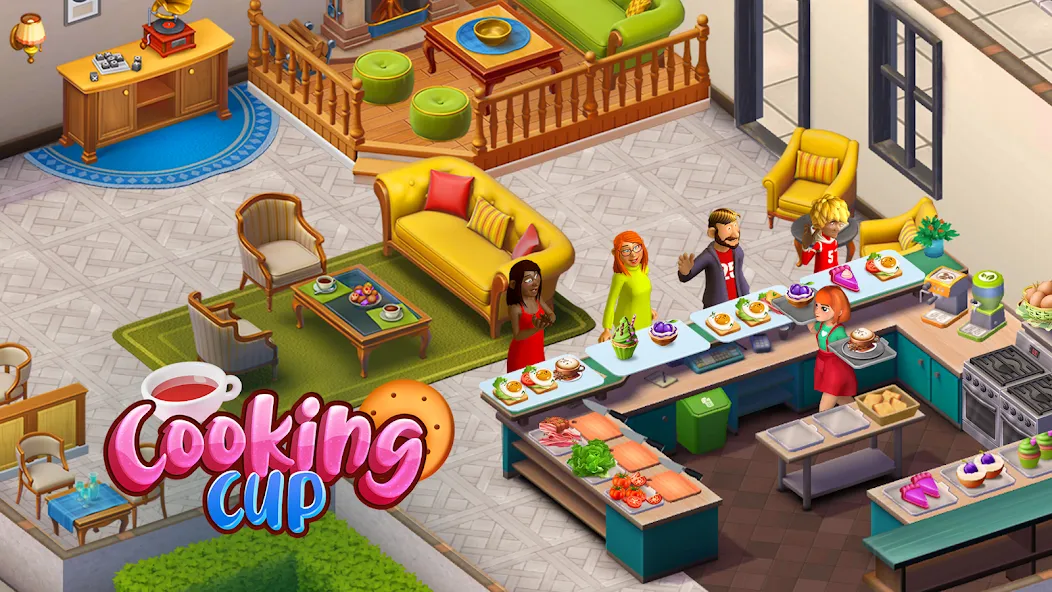 Cooking Cup: Fun Cafe Games (Кукинг Кап) [MOD: Все открыто] - Скриншот 1