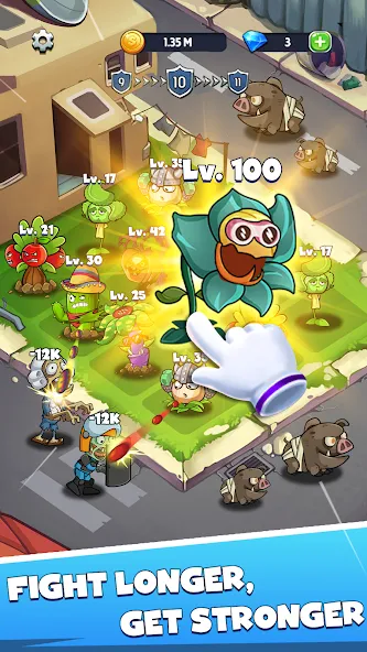 Merge Plants – Monster Defense (Мерж Плантс) [MOD: Mega Mod/Меню] - Скриншот 4