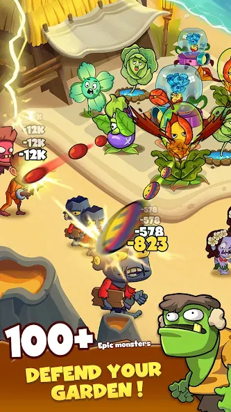 Zombie Defense — Plants War (Зомби Дефенс) [MOD: Все открыто] - Скриншот 2