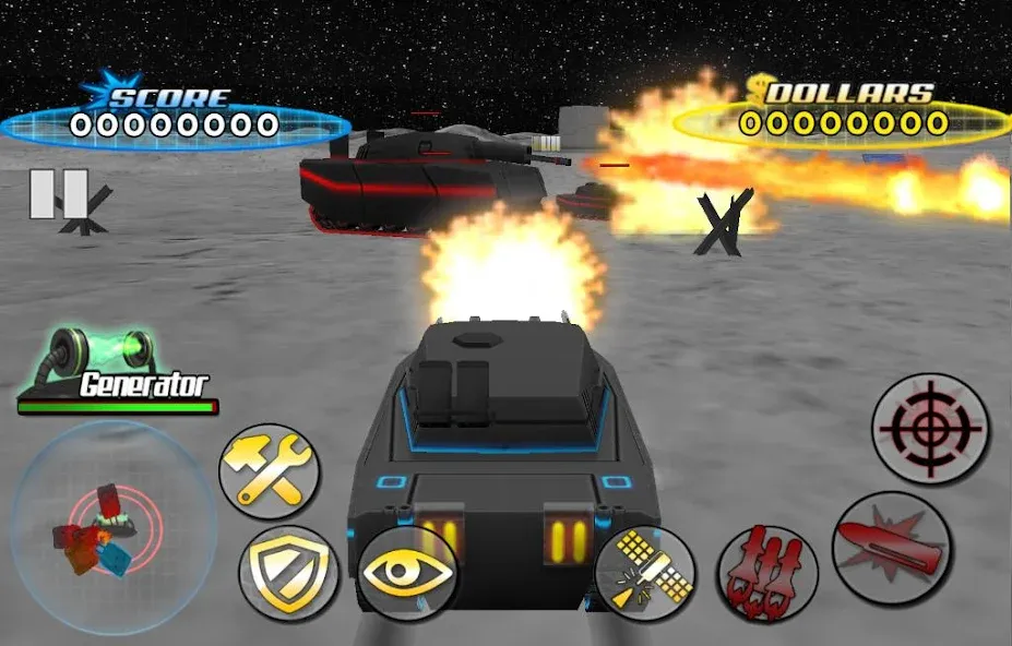Tank War Defender 3 (Танковая война Защитник 3) [MOD: Меню/Много денег] - Скриншот 4