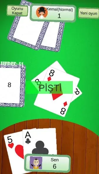 Klasik Pişti İnternetsiz [MOD: Меню/Много денег] - Скриншот 3