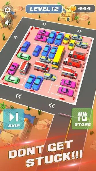 Unblock It Car Puzzle Game (Паркинг Джам Разблокировать) [MOD: Все открыто] - Скриншот 4