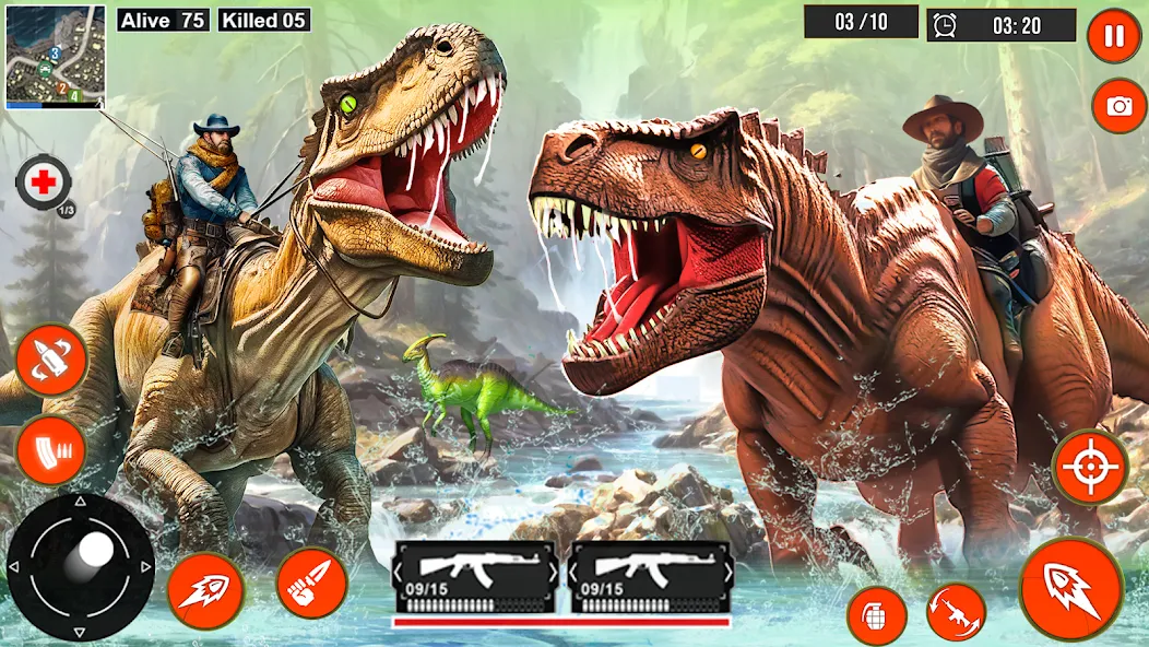 Real Dino Hunter 3D Gun Games (Уайлд Динозавр Хантер Ган Геймс) [MOD: Все разблокировано] - Скриншот 2