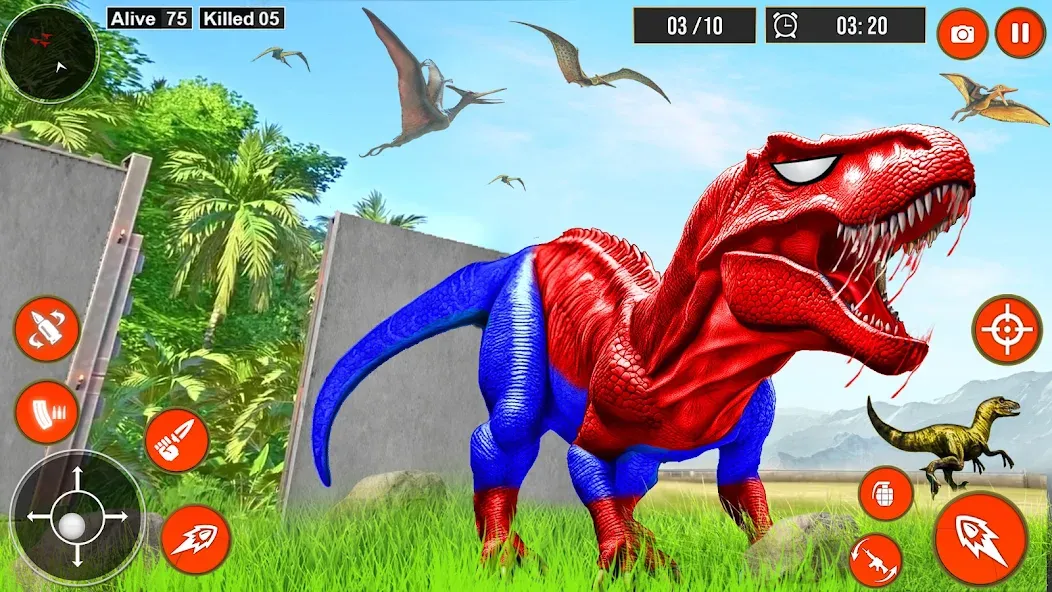 Real Dino Hunter 3D Gun Games (Уайлд Динозавр Хантер Ган Геймс) [MOD: Все разблокировано] - Скриншот 3