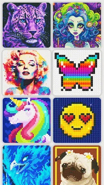 Diamond Painting by Number (Даймонд пейнтинг по номерам) [MOD: Много монет/Энергии] - Скриншот 1