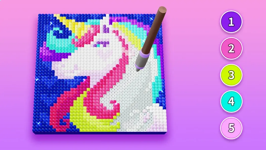 Diamond Painting by Number (Даймонд пейнтинг по номерам) [MOD: Много монет/Энергии] - Скриншот 4
