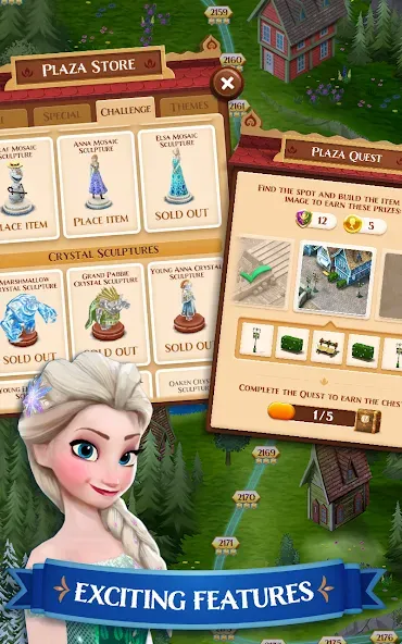 Disney Frozen Free Fall Games [MOD: Все разблокировано] - Скриншот 2