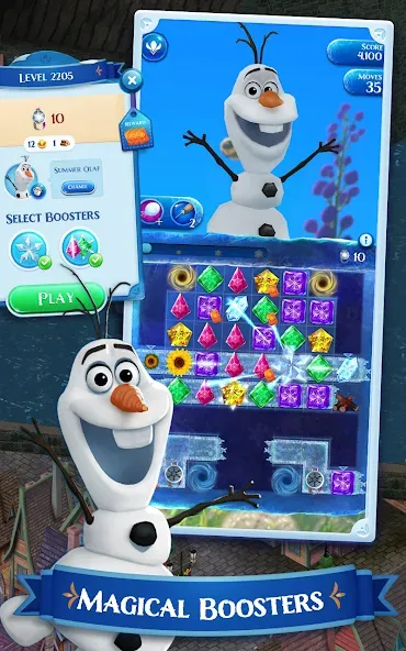 Disney Frozen Free Fall Games [MOD: Все разблокировано] - Скриншот 5
