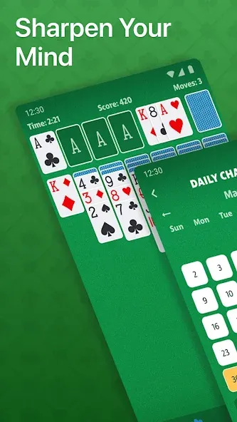 Solitaire — Classic Card Game (Солитер) [MOD: Бесконечные деньги] - Скриншот 2