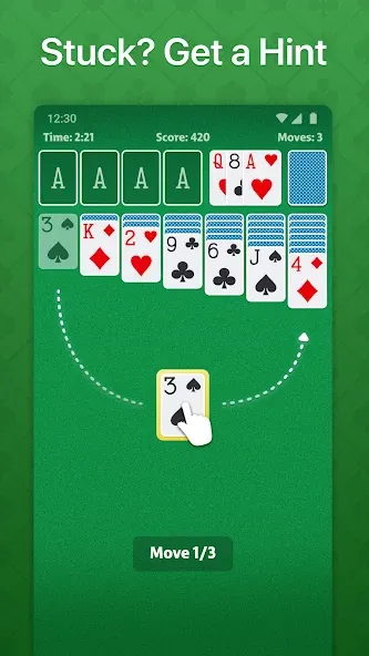 Solitaire — Classic Card Game (Солитер) [MOD: Бесконечные деньги] - Скриншот 4