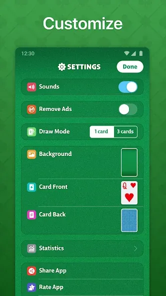 Solitaire — Classic Card Game (Солитер) [MOD: Бесконечные деньги] - Скриншот 5