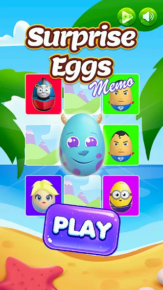 Surprise Eggs Memory (Сюрприз Яйца Мемо) [MOD: Мод Меню/Взлом] - Скриншот 1