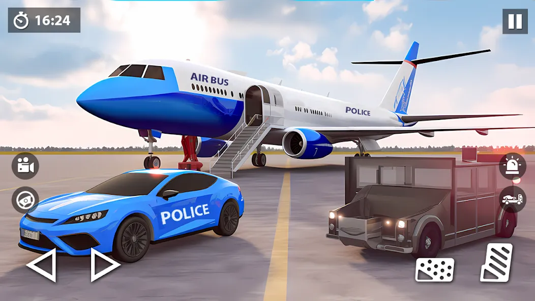 US Police Car Transporter Game (Полицейский транспорт игры) [MOD: Все открыто] - Скриншот 2
