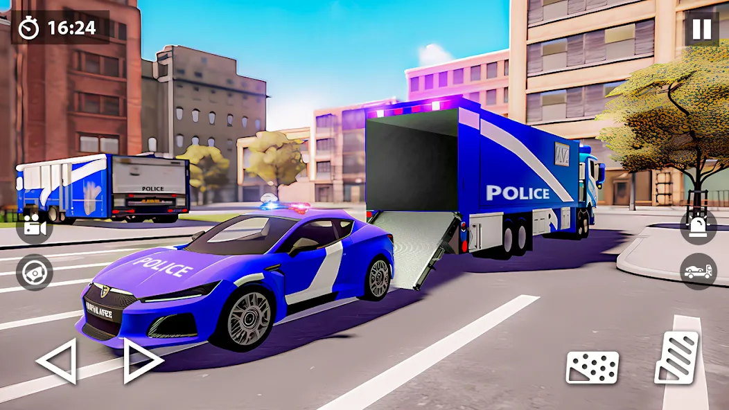US Police Car Transporter Game (Полицейский транспорт игры) [MOD: Все открыто] - Скриншот 3
