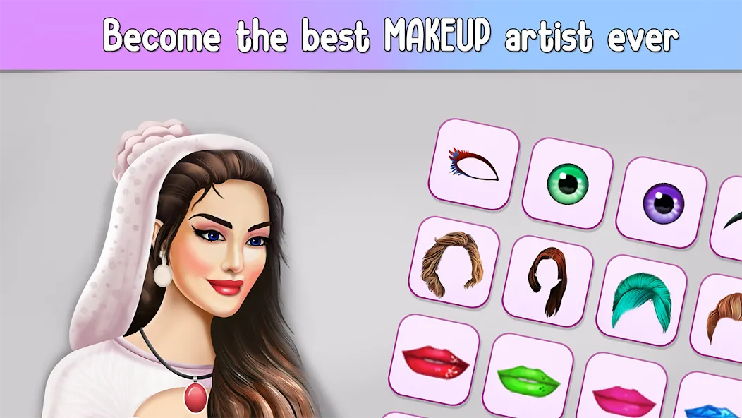 Fashion Stylist Makeup Dressup [MOD: Все разблокировано] - Скриншот 3