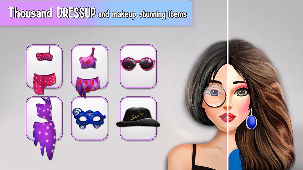 Fashion Stylist Makeup Dressup [MOD: Все разблокировано] - Скриншот 4