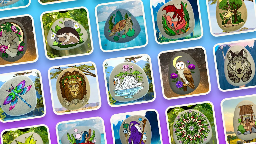 Rock Art — 3D Color by Number (Рок Арт) [MOD: Все открыто] - Скриншот 1