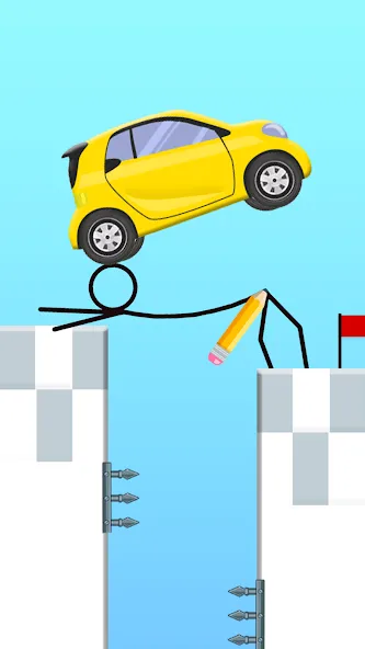 Draw 2 Bridge: Draw Save Car (Дроу 2 Бридж) [MOD: Все открыто] - Скриншот 4