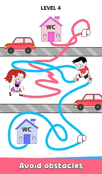 Toilet Rush Race: Draw Puzzle (Туалетная гонкаприпас) [MOD: Premium/Unlocked] - Скриншот 4