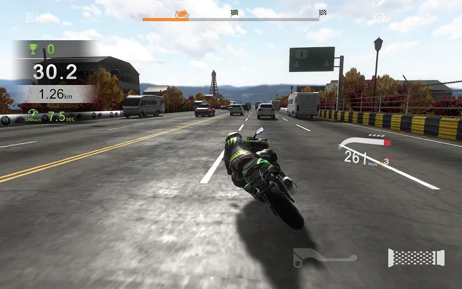 Real Moto Traffic (Реал Мото Трафик) [MOD: Много монет/Энергии] - Скриншот 4