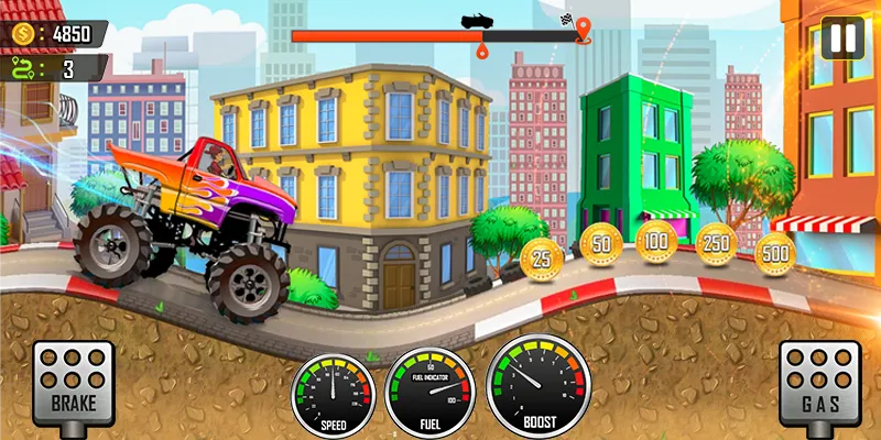 Racing the Hill [MOD: Mega Mod/Меню] - Скриншот 1