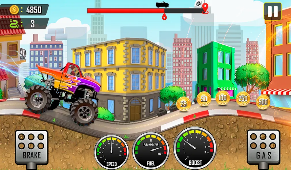 Racing the Hill [MOD: Mega Mod/Меню] - Скриншот 5