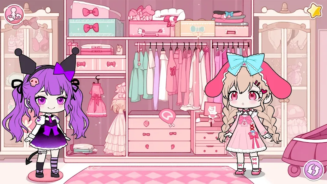 YOYO Doll School life Dress up (ЙОЙО Лайф ворлд) [MOD: Много монет/Энергии] - Скриншот 1