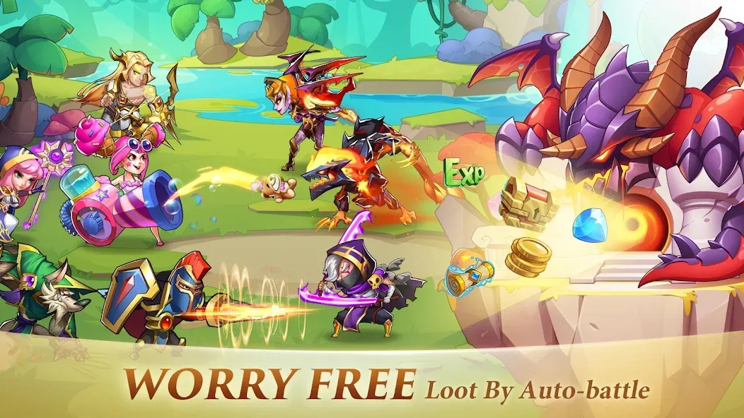 Idle Heroes (Айдел Хироес) [MOD: Все разблокировано] - Скриншот 3