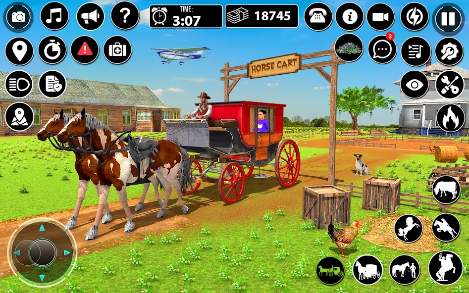Horse Cart Taxi Transport Game [MOD: Premium/Unlocked] - Скриншот 4