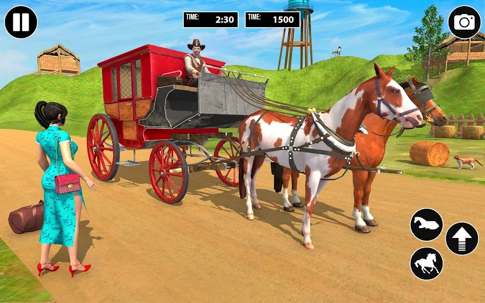 Horse Cart Taxi Transport Game [MOD: Premium/Unlocked] - Скриншот 5