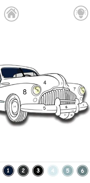 Cars Color By Number (Цветные машины по номерам) [MOD: Все разблокировано] - Скриншот 3